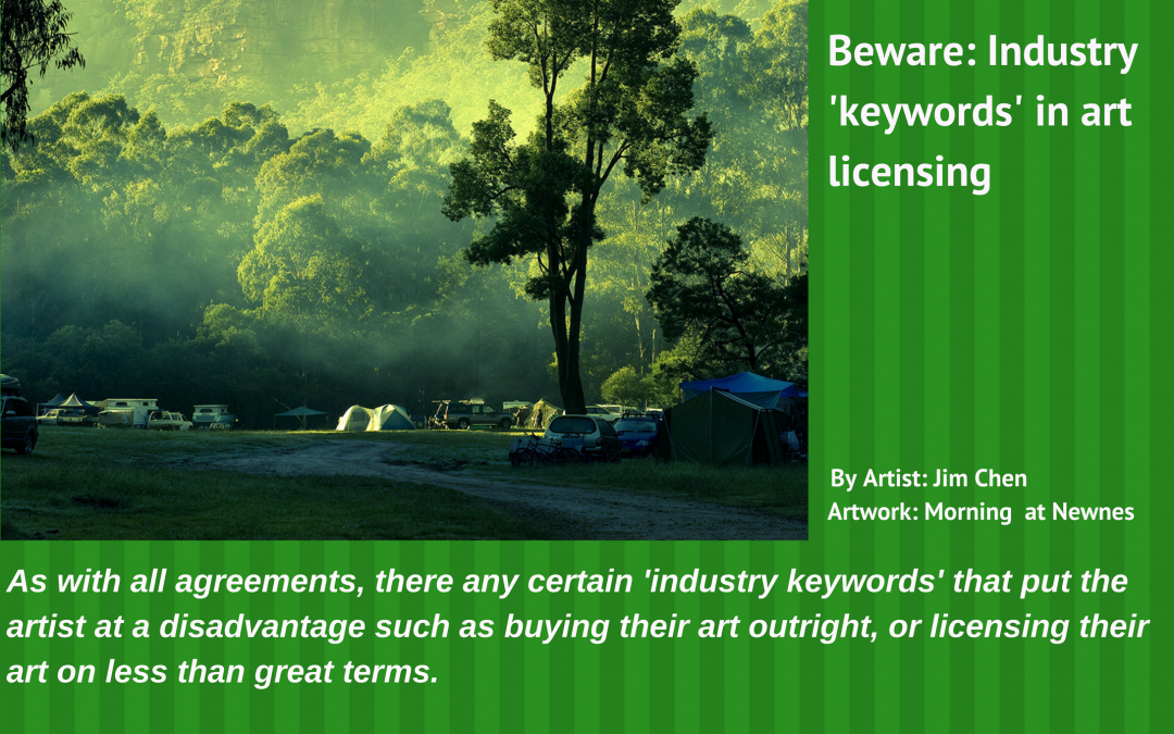 Beware: Industry ‘keywords’ in art licensing
