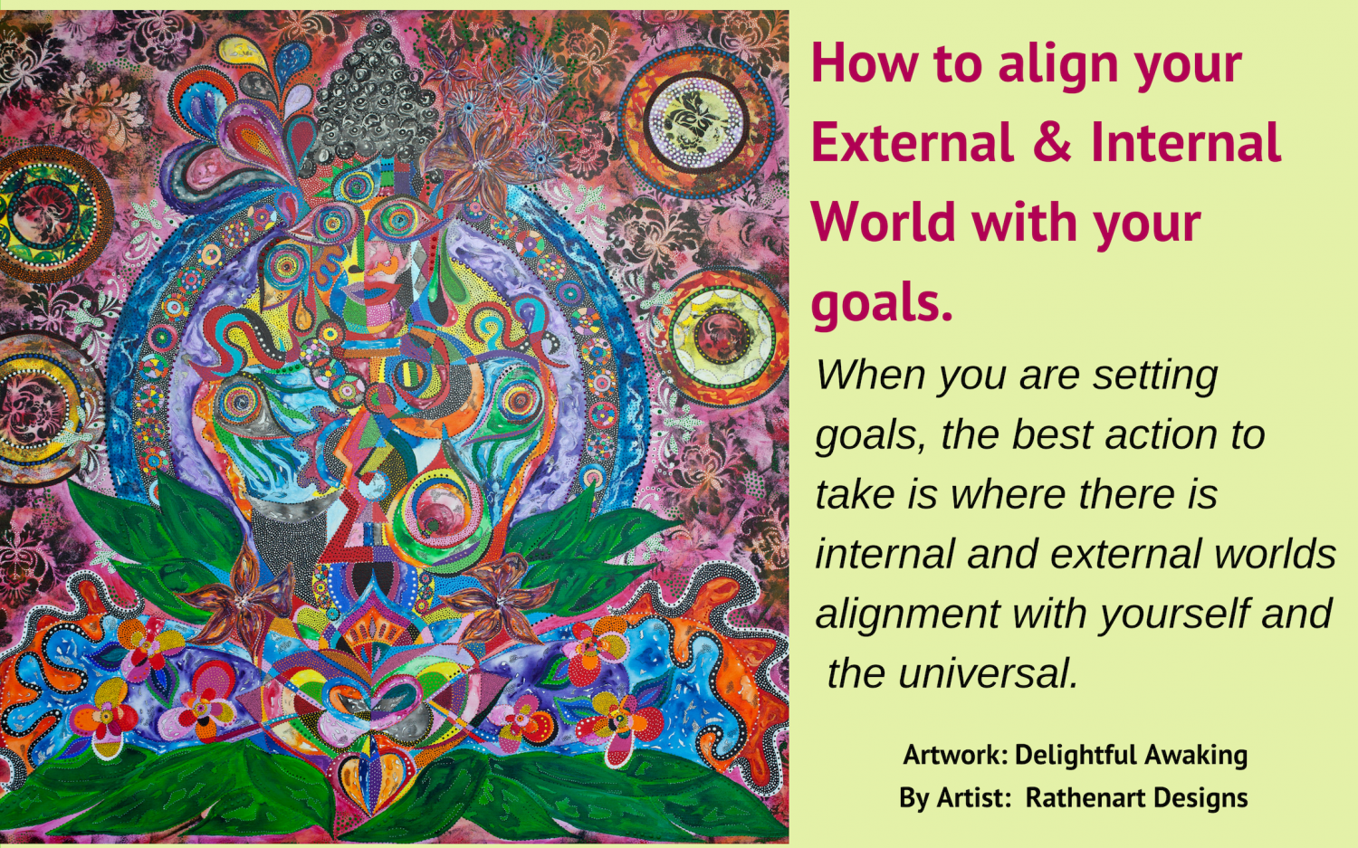 How to align your External & Internal World with your goals. | ArtSHINE ...