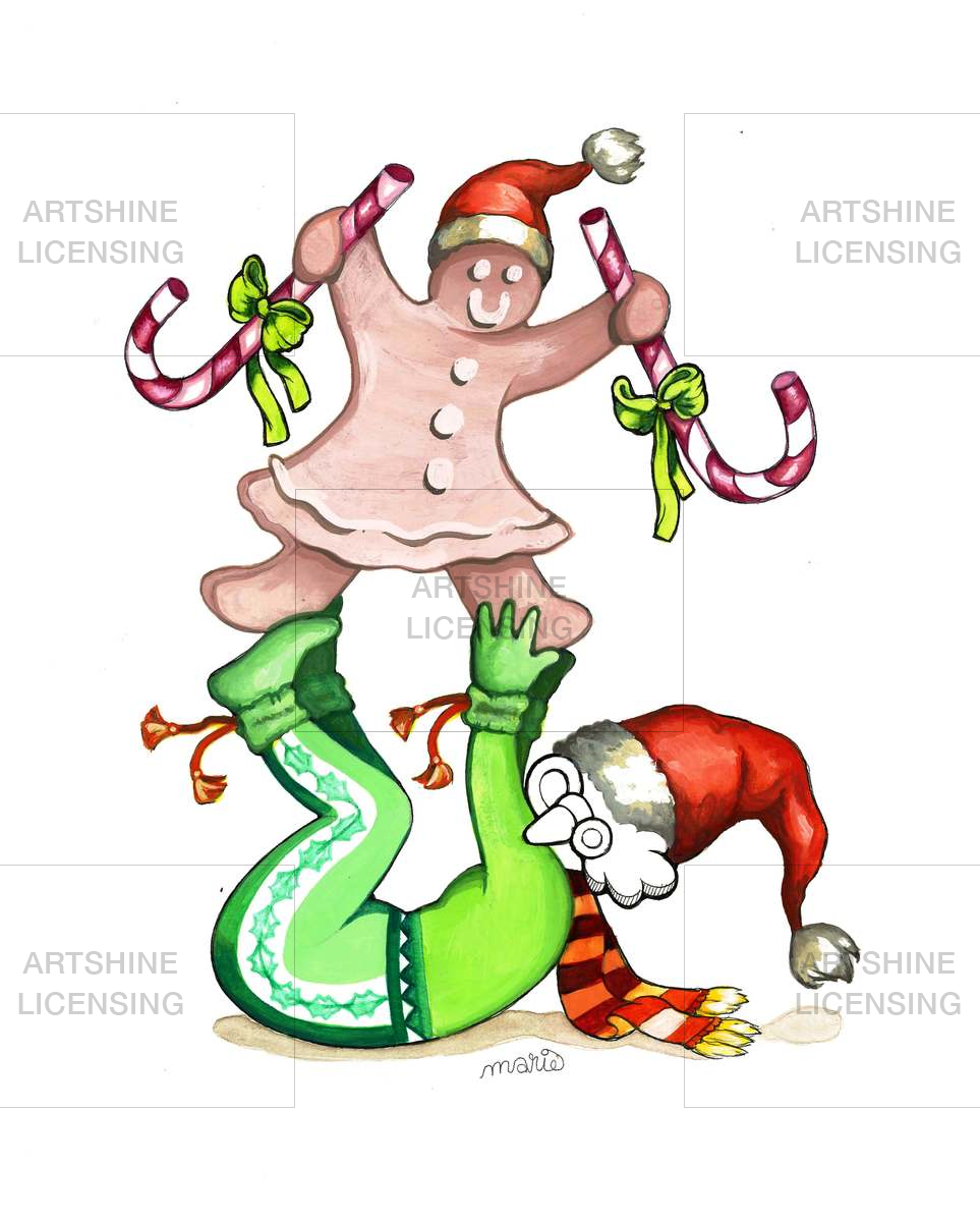 Gingerbread Man Clipart Exercising